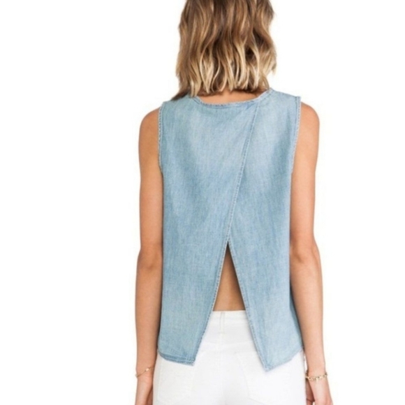 Rag & Bone Cotton Tank With Zipper Size Small - Picture 2 of 9